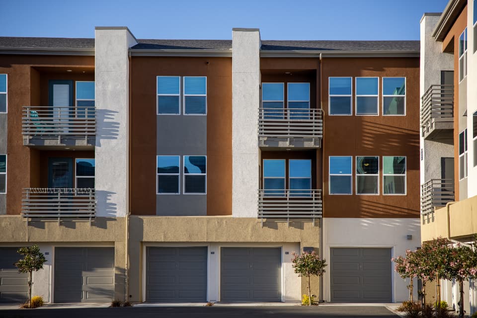 Modern residential building exterior in the Greater Toronto Area